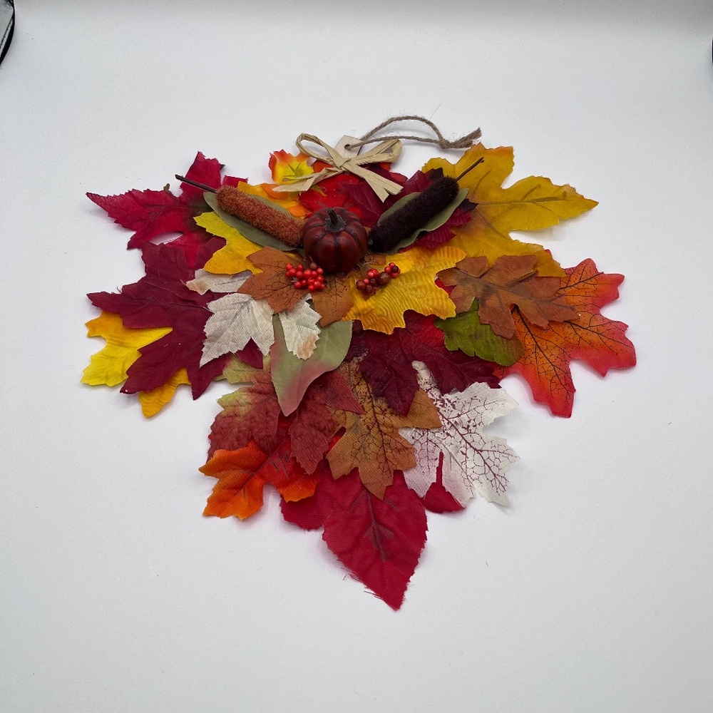 Fall leaf wreath